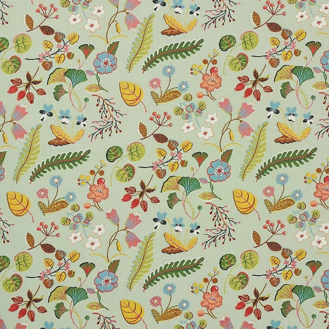 Not Yet Made - Made To Order Sample - Schumacher Botanica Indoor/Outdoor Fabric in Mineral For Sale - Image 5 of 5