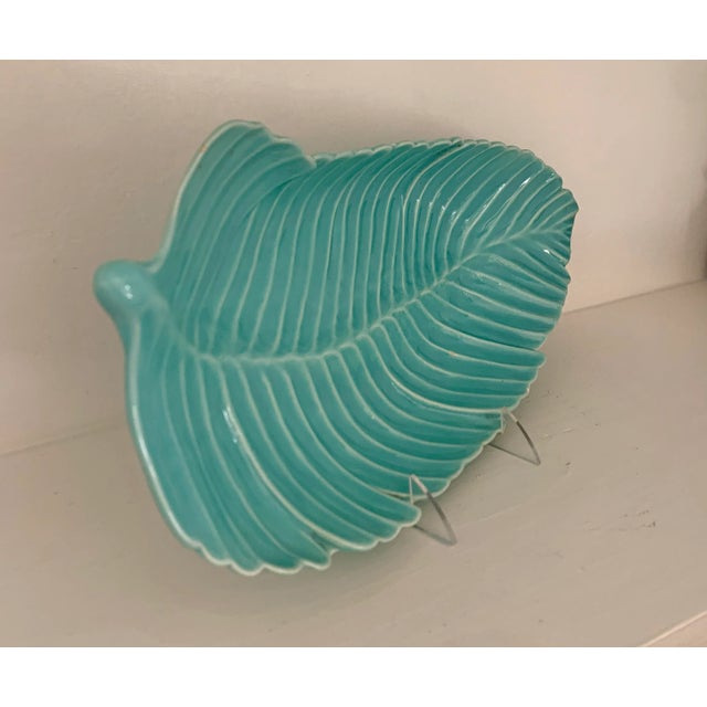 Fantastic piece of mid-century modern, turquoise pottery no. 413 made by Ball-Jae of California U.S.A. This is a large...