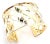 Gold Verdura Criss Cross Wide Yellow Gold Cuff Bangle Bracelet For Sale - Image 8 of 11