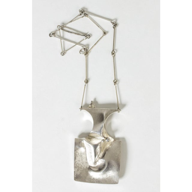 Silver Barbarella Necklace by Björn Weckström, 1971 For Sale - Image 6 of 8