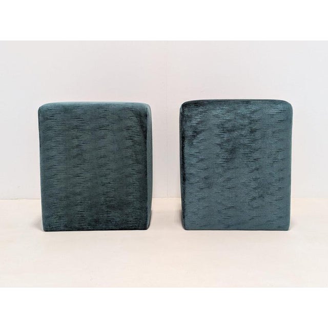 Velvet Ottomans from Sable Interiors, Set of 2 For Sale - Image 5 of 13