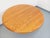 Tan Vintage Round Dining Table in Blond Elm with Extensions from Seltz, 1970s For Sale - Image 8 of 18