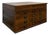 Antique Hamilton Printing Cabinet, Four Drawer Dark Oak Wood Dresser Collectable For Sale