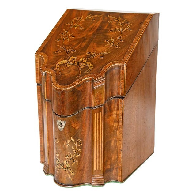 Mid 19th Century Mid 19th Century English Mahogany Knife Box For Sale - Image 5 of 7