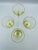 Light Yellow Mid 20th Century Fostoria "Fairfax" Pattern in June Topaz Footed Glasses- Set of 4 For Sale - Image 8 of 12