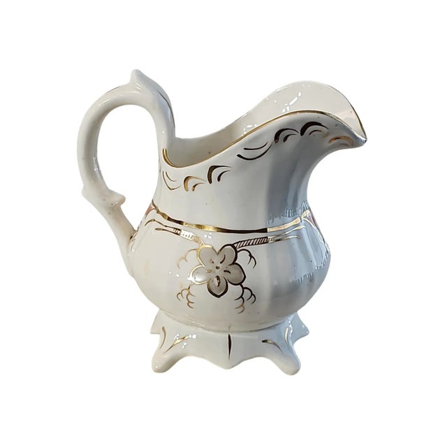 Rococo Circa 1845 Hamilton & Moore Rococo Revival Creamer Jug For Sale - Image 3 of 6