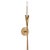 Aiden Tail Sconce in Gilded Iron Designer: Chapman & Myers Height: 22.75" Extension: 3.5" Backplate: 4.5" Round Mounting:...