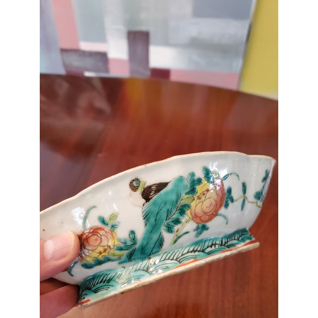 Antique Chinese Porcelain Bowl 18th Century For Sale - Image 4 of 7