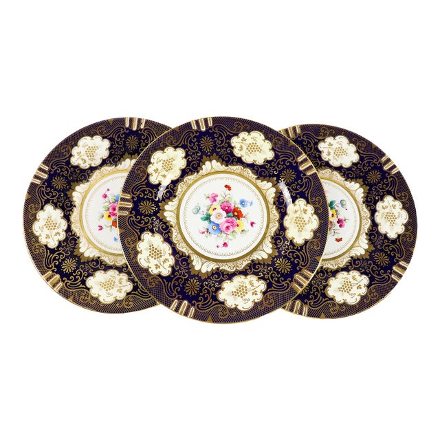 Early 20th Century Antique Crown Staffordshire Hand Painted Dinner