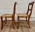 Antique Carved Walnut Ladderback Cane Seat Carved Dining Chairs - Pair For Sale - Image 9 of 11