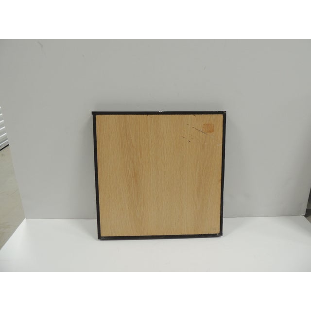 Vintage Style Wood Hand Painted Store Sign. Red and black matte paint. Size: 11.75" square x 1/2" thick