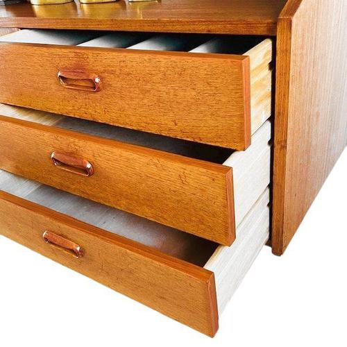 Vintage Highboard in Teak, 1960s For Sale - Image 12 of 13