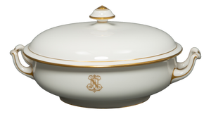 Monogrammed N Sèvres Porcelain Tureen, 1800s