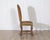 Wood Mid 20th Century Set of Six Pegged Oak Mutton-Leg Dining Chairs with Striped Upholstery For Sale - Image 7 of 9