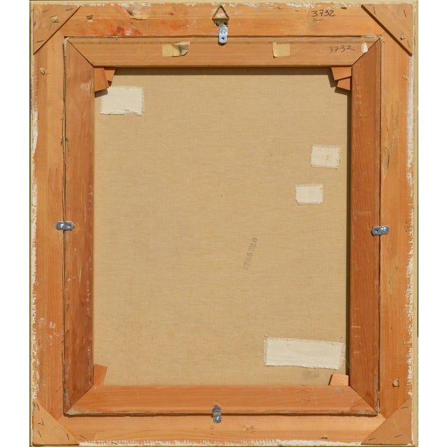 1950s Mid Century Danube Valley Harvest Landscape by Weber For Sale - Image 5 of 6