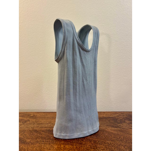 1980s 1980s Michael Harvey Pop Art Ceramic Tank Top Shirt Vase, Canada For Sale - Image 5 of 6