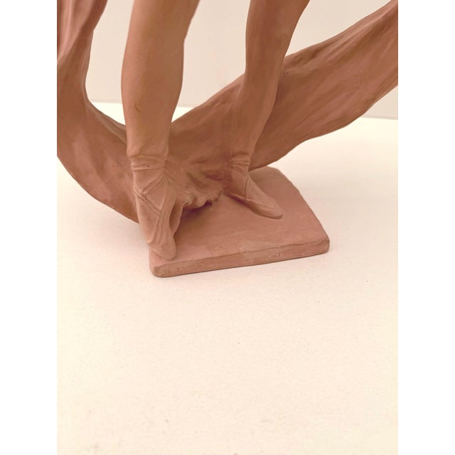 Brown Mercedes Dassy Dancer Sculpture in Terracotta by Marc Dautry, France, 1990 For Sale - Image 8 of 10