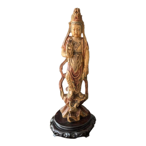 Antique Guanyin Asian Lamp