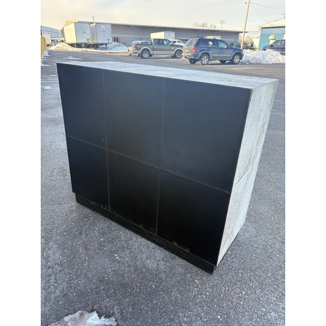 Wood 1990s Attributed to Restoration Hardware Hyde Wrapped Chest or Drawers For Sale - Image 7 of 8