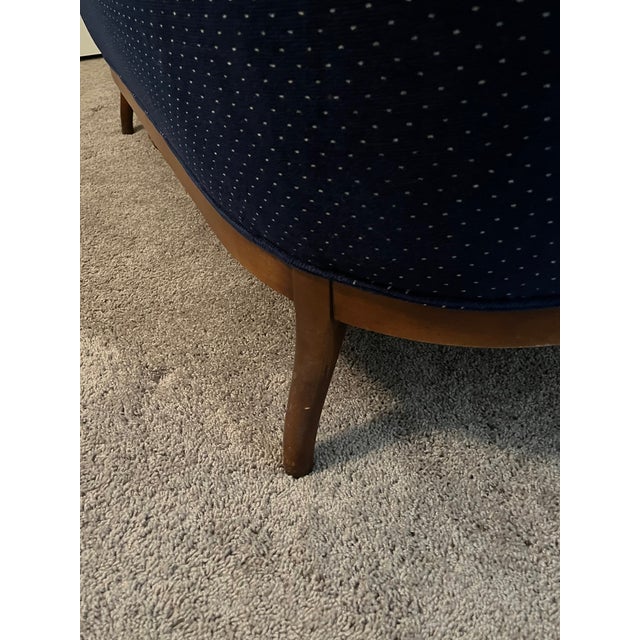 Royal Blue Price Cut! 1800s American Finger Carved Settee For Sale - Image 8 of 12