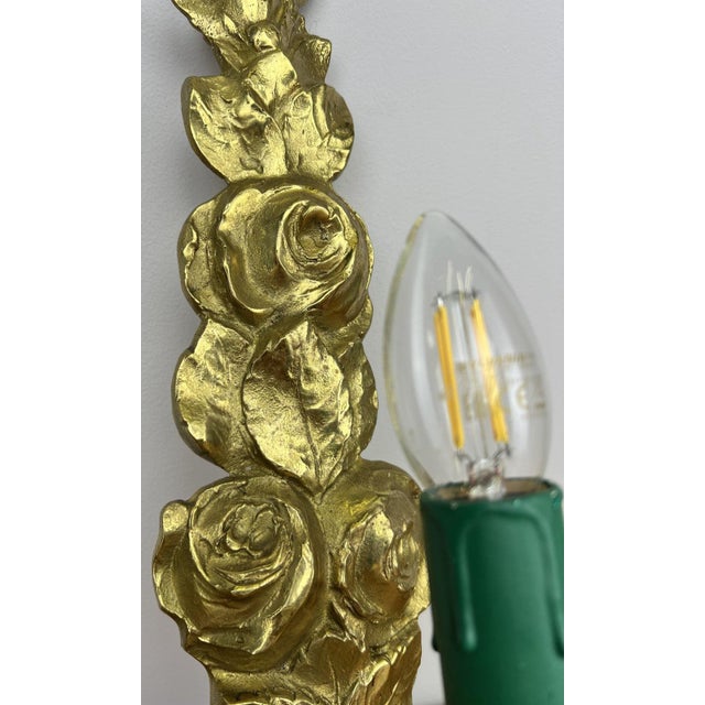 Metal Vintage French Wall Sconces, Set of 2 For Sale - Image 7 of 11
