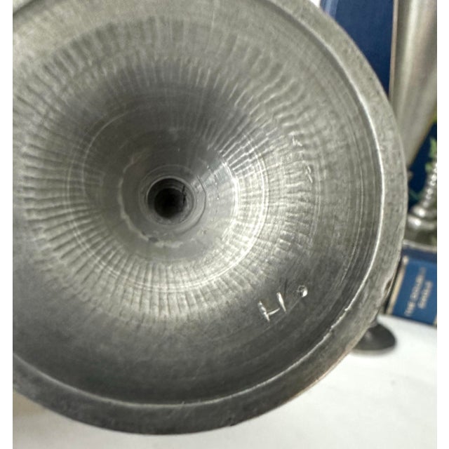 Vintage Gunner Havstad Pewter Cordial Signed Wine Cups - Set of 4 For Sale - Image 10 of 11