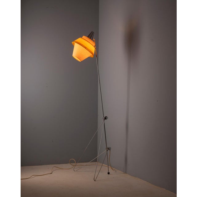 Metal Vintage Floor Lamp by Josef Hůrka for Napako, 1950s For Sale - Image 7 of 12