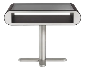 Ufo Grey Wood Side Table by Lorenza Bozzoli