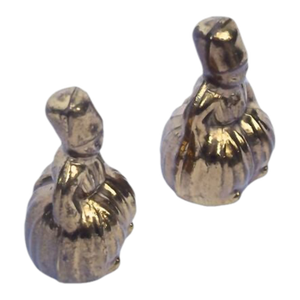 Pair Antique Miniature Brass Cossack Bells