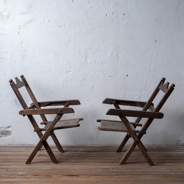West African Tribal Folding Safari Armchairs, 19th Century For Sale - Image 4 of 15