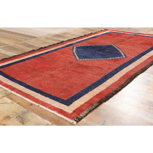Textile Vintage Red Persian Lori Rug - 05'00 X 09'10 For Sale - Image 7 of 9