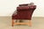 Hancock and Moore Style Vintage Chippendale Tufted Oxblood Leather Camelback Chesterfield Sofa, Circa 1980s For Sale - Image 11 of 14