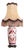 Porcelain Lamp with Lampshade from Limoges For Sale