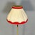 Metal Mid-Century Italian Modern Metal Brass and Beige and Red Fabric Floor Lamp, 1940 For Sale - Image 7 of 12