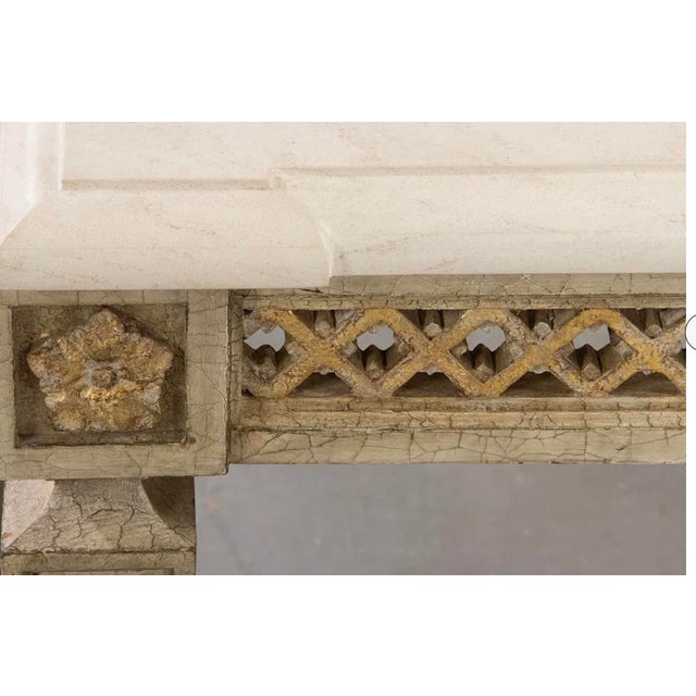 Panache for Michael Taylor Designs Trellage Marble Top Console Table.