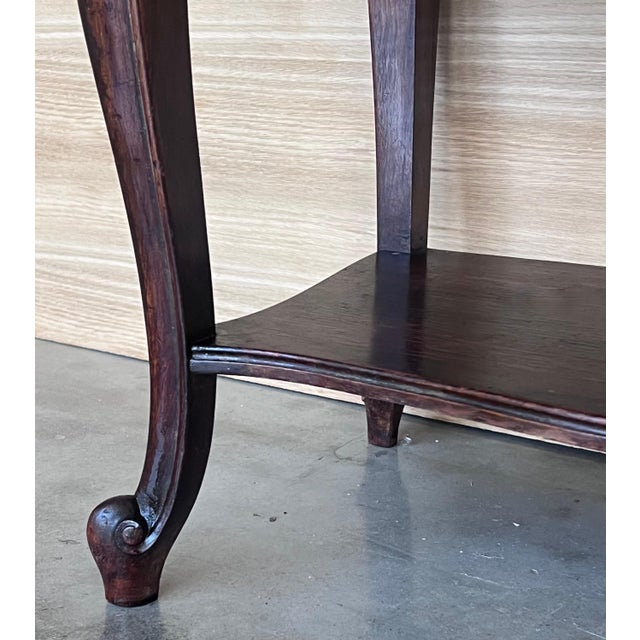 French Nightstands with Drawers and Cabriole Legs, 1900s, Set of 2 For Sale - Image 14 of 18