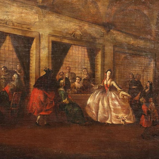 Parlour of the Nuns of San Zaccaria, Oil on Canvas, Framed For Sale - Image 3 of 11