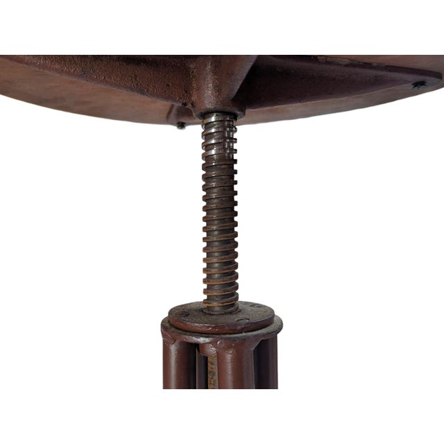 Italian Industrial Stool, 1930s For Sale - Image 6 of 7