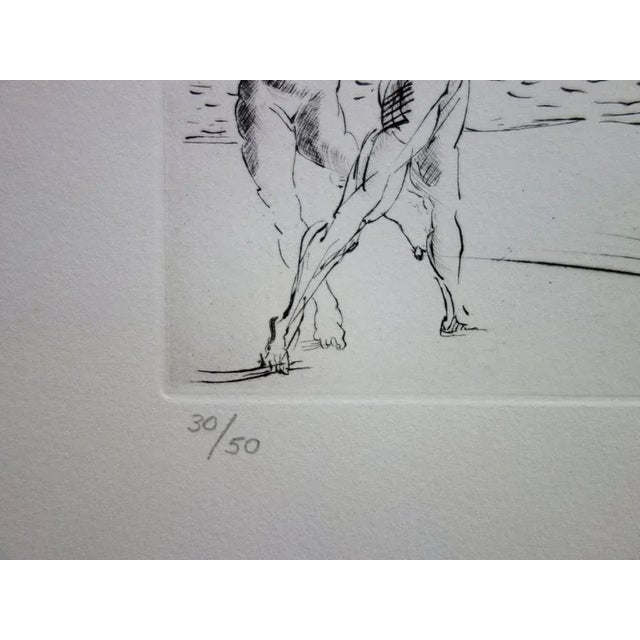 Salvador Dali, Beach in Cadaques, Original Dry Point For Sale - Image 9 of 12