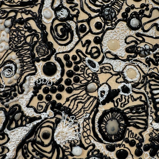 Alexander Arshansky Textural Abstract "Black & White" 2022 For Sale - Image 4 of 4