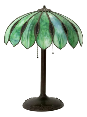 Tiffany Style Slag Glass Table Lamp