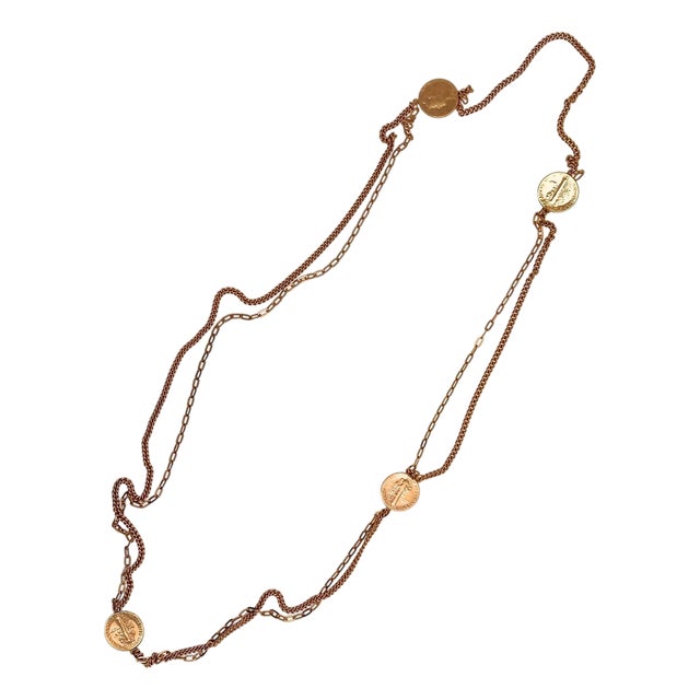 American Usa Vintage Dollar Genuine Coin Rose Gold Vermeil Sterling Silver Doubl For Sale