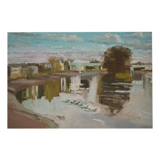 Jackson, Kew Bridge Towards the Strand on the Green En Plein Air, Painting For Sale