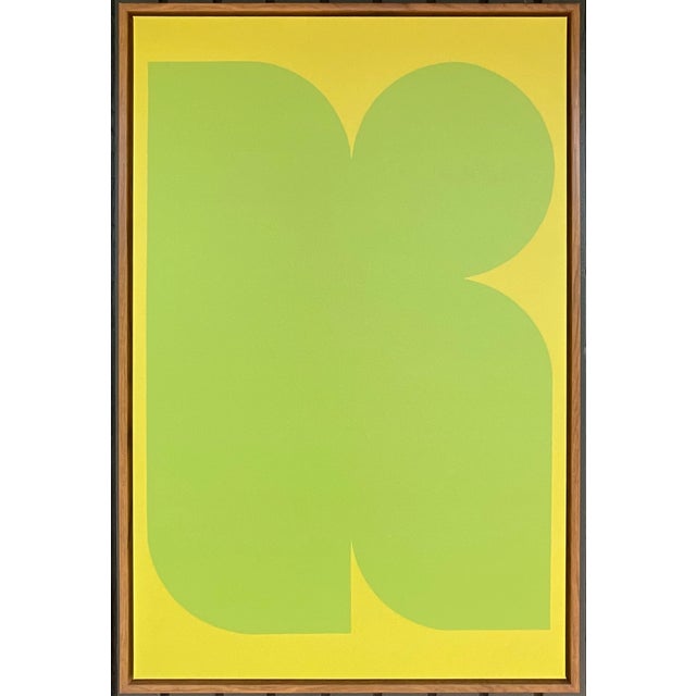 Late 20th Century Chrome Heart in Green Giclee, Framed For Sale - Image 5 of 5