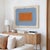 Contemporary Terracotta and Gray-Blue Abstract Minimalist Art Print, Emily Keating Snyder, 30 X 38 Print in Wood Frame For Sale - Image 3 of 4