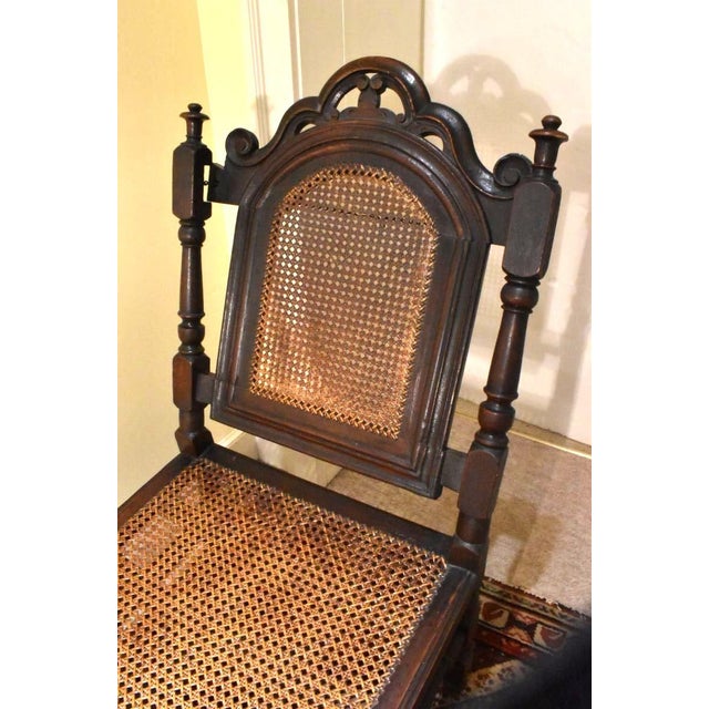 Baroque 18th Century English Baroque Caned Seat Day Bed For Sale - Image 3 of 3