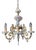 Antique Chandelier in Ceramic and Brass, 1960s For Sale