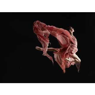 Ryan McVay, Ballet Dancer Wearing Flowing Dress in Mid Air Leap, Side View, Photographic Paper For Sale