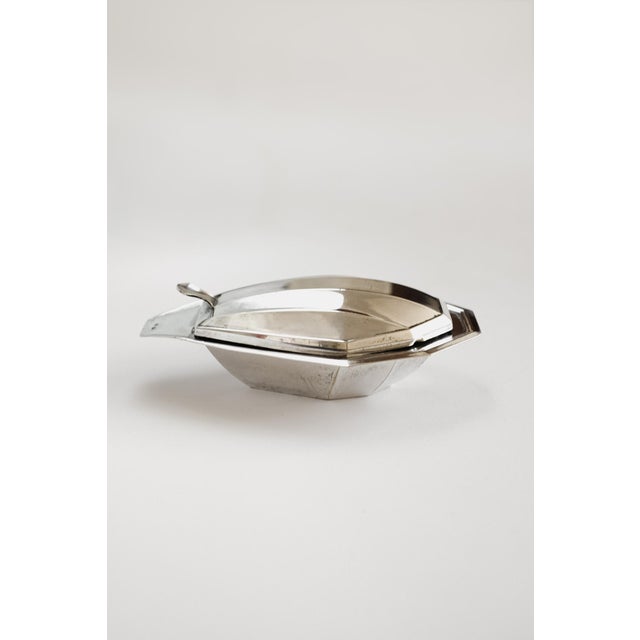 Vintage Silver-Plated Butter Dish For Sale - Image 3 of 10
