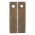 Pair of Vintage Brass 14 In. Entry Door Push Plates For Sale